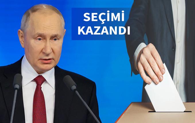 Rusya'da seçimi Putin kazandı